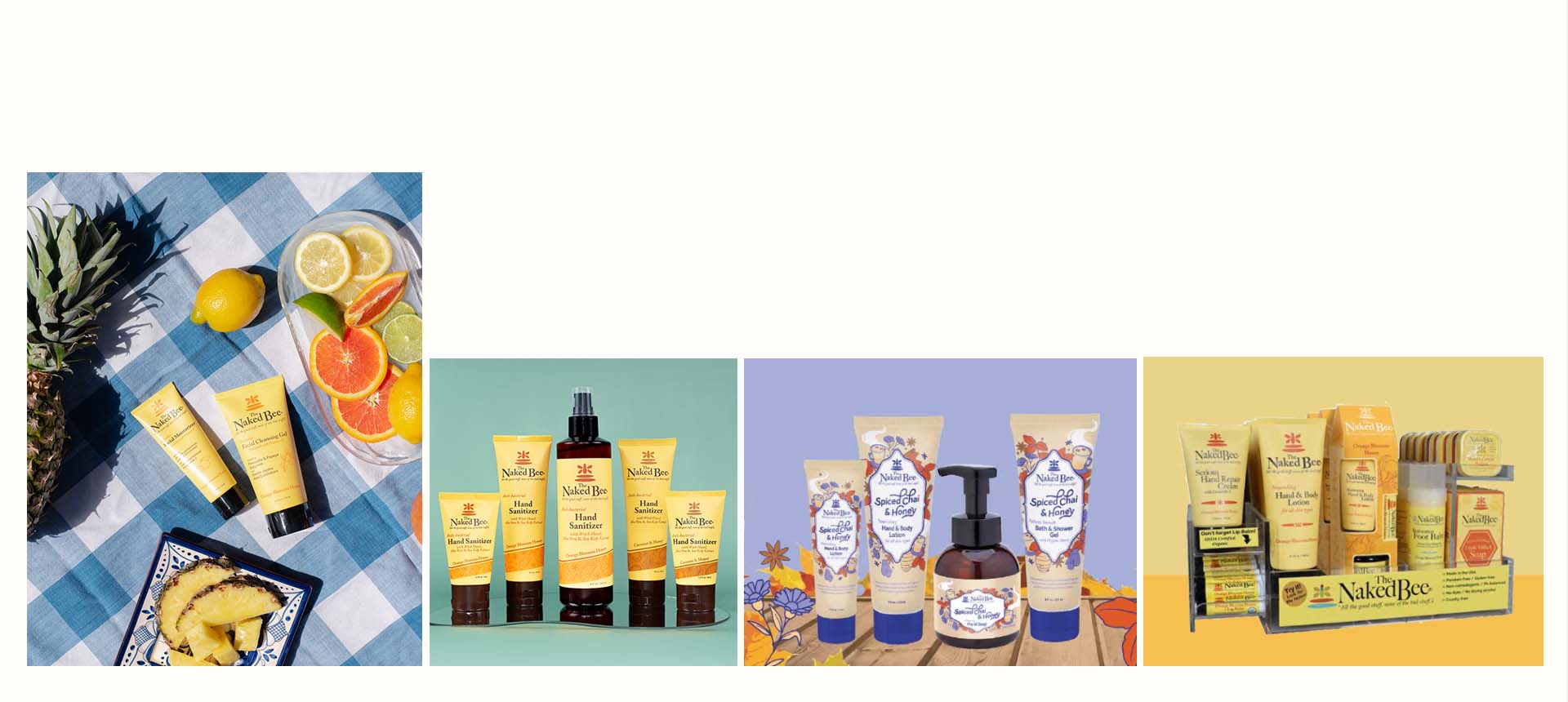 The Naked Bee body care products